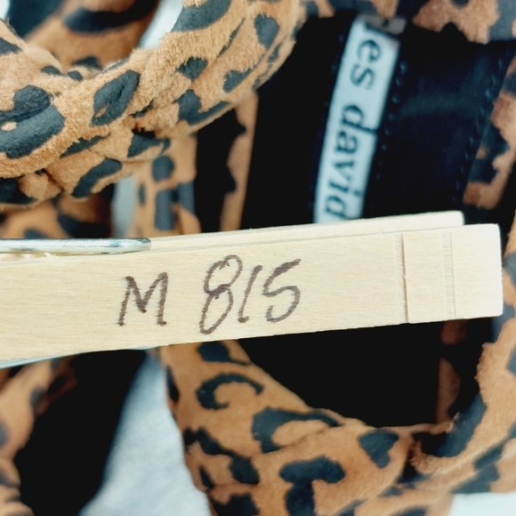 NEW Charles David Vinnie Leopard Print High Heeled Buckle Sling Back Sandal M915 - Picture 13 of 13